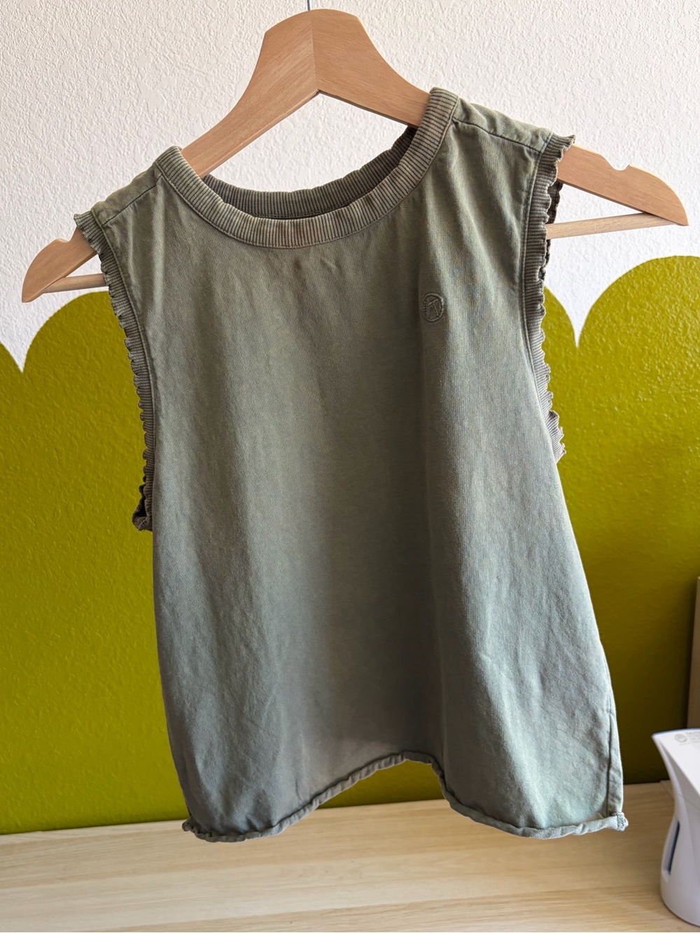 100% Cotton Ruffle Tank